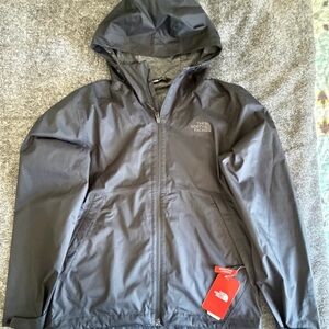 The North Face Black Jacket with White Embroidered Logo
